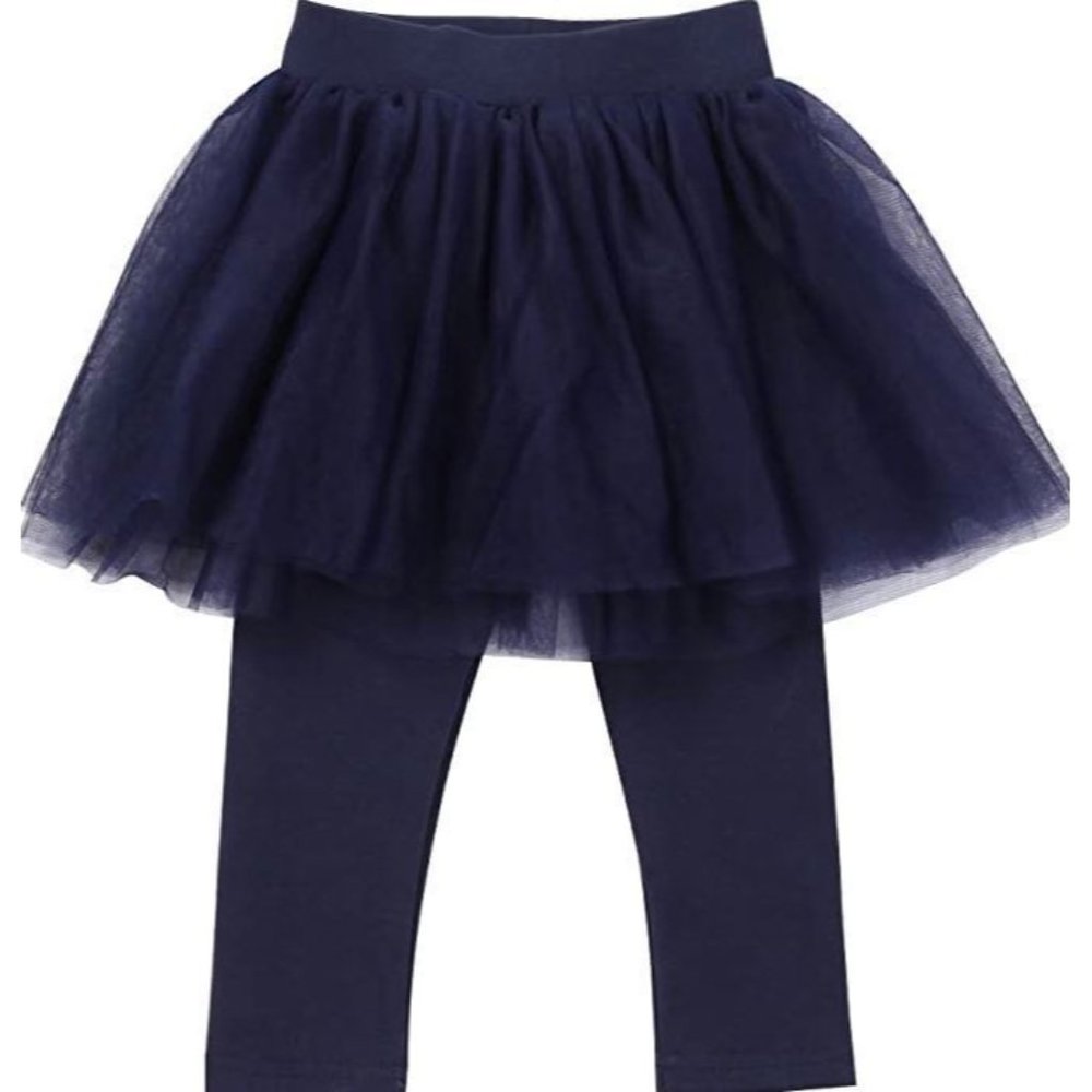 Tutu Cotton Legging Pants 3 Pack Two Navy & One‎ Purple 3 Months